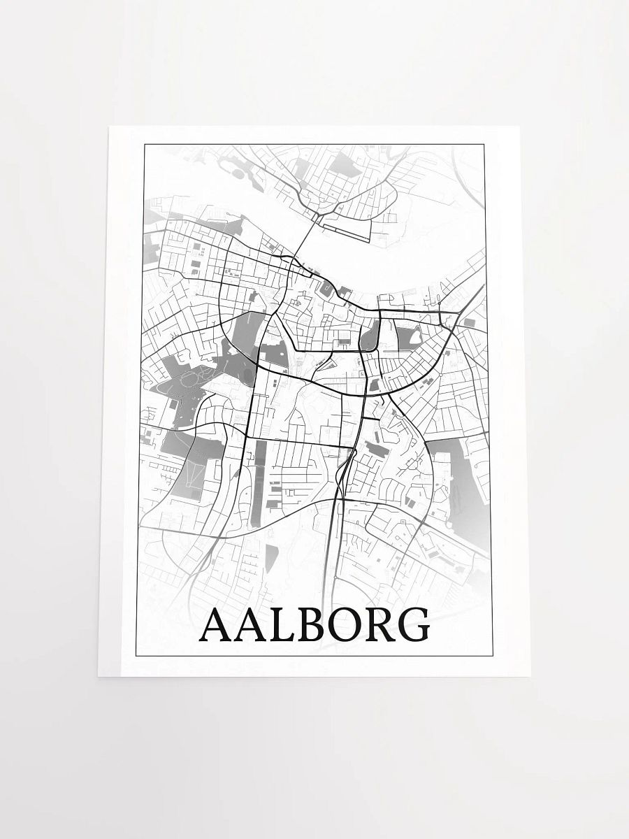 Aalborg, Denmark, city map print product image (16)