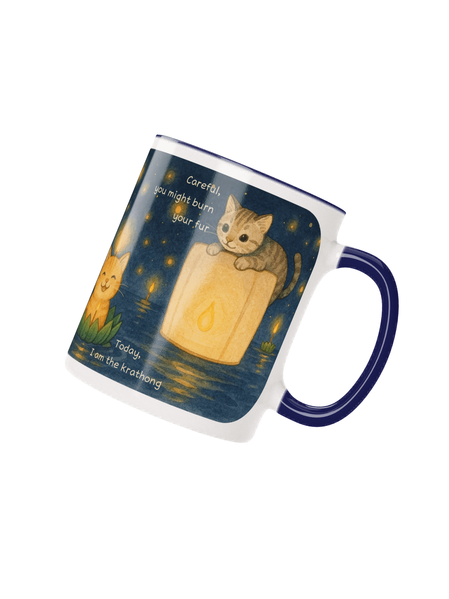 Loy Krathong Cats Gone Festive Ceramic Mug product image (4)