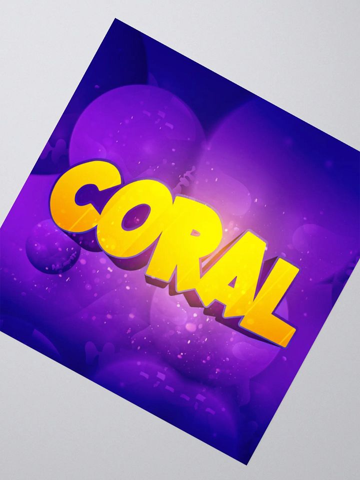 Coral Logo Sticker product image (2)