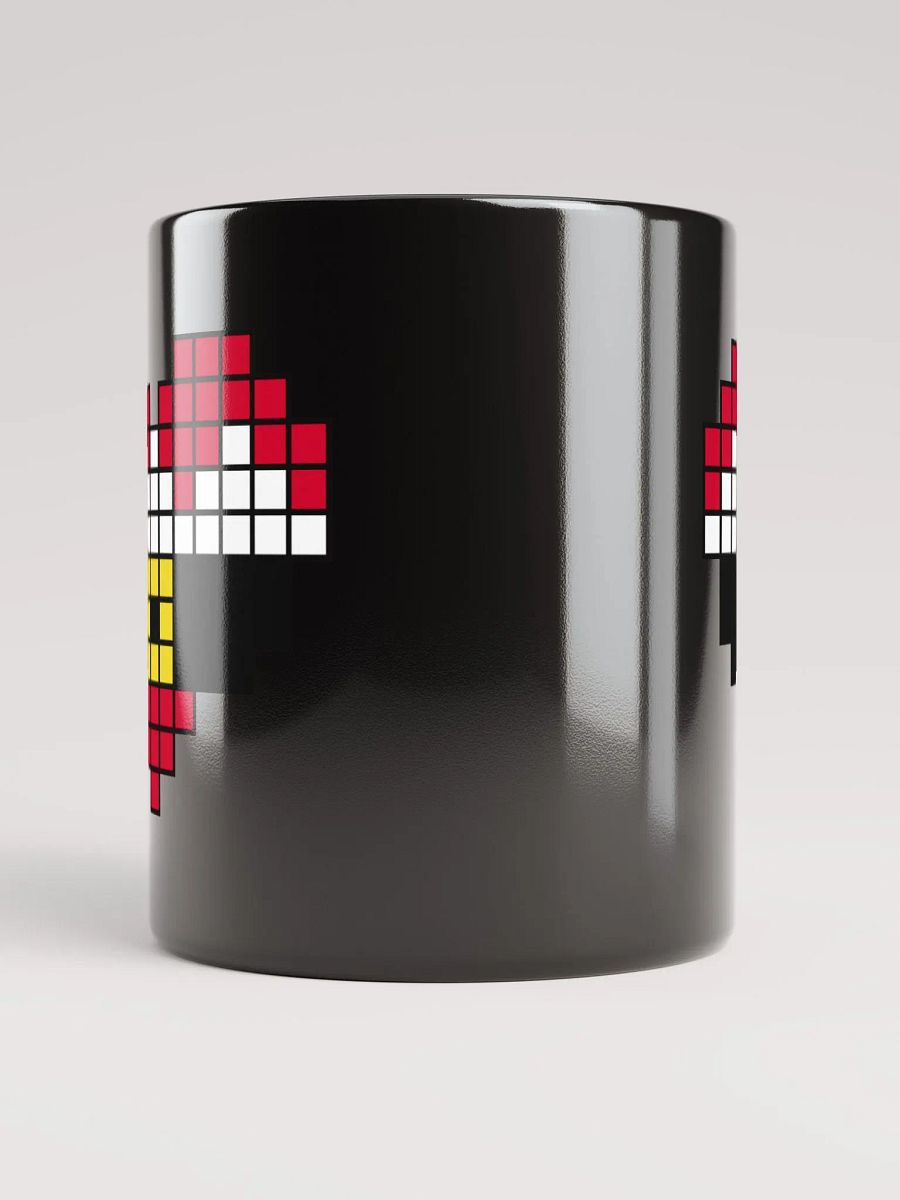 Santa Heart Black Glossy Mug product image (3)
