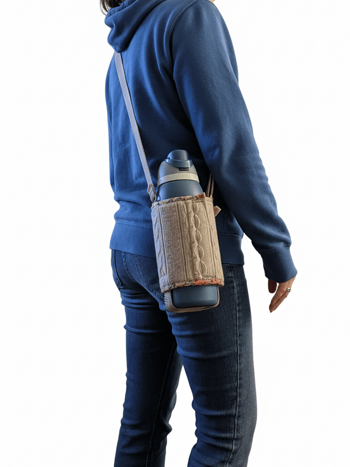 Hands-Free Bottle Sleeve- Wool Knit product image (2)