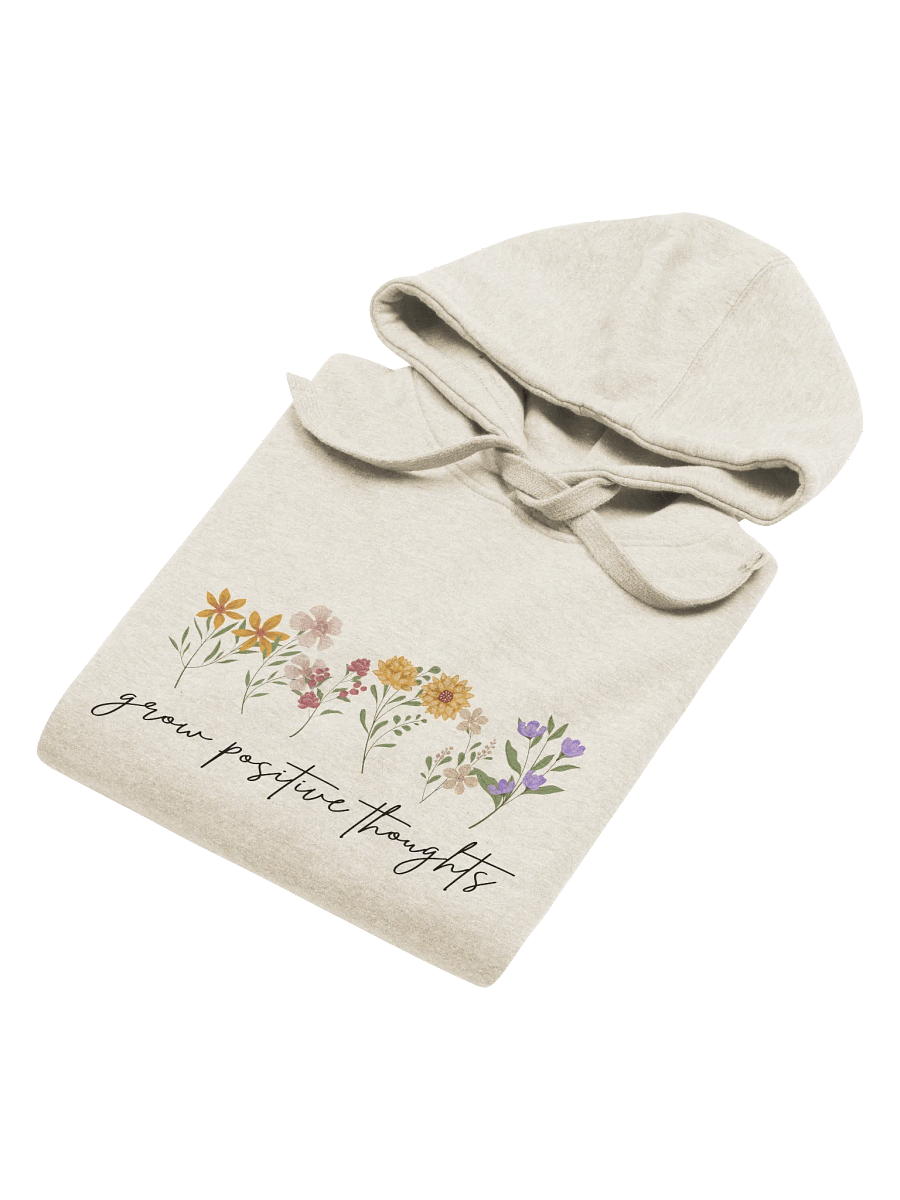 Grow Positive Thoughts Floral Hoodie product image (17)