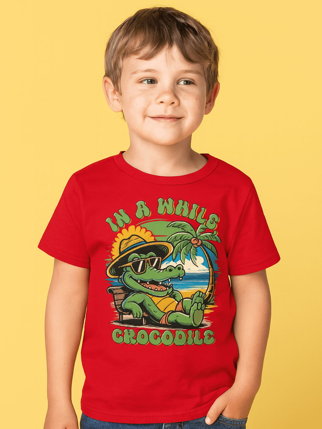 In a While Crocodile Youth T-Shirt product image (1)