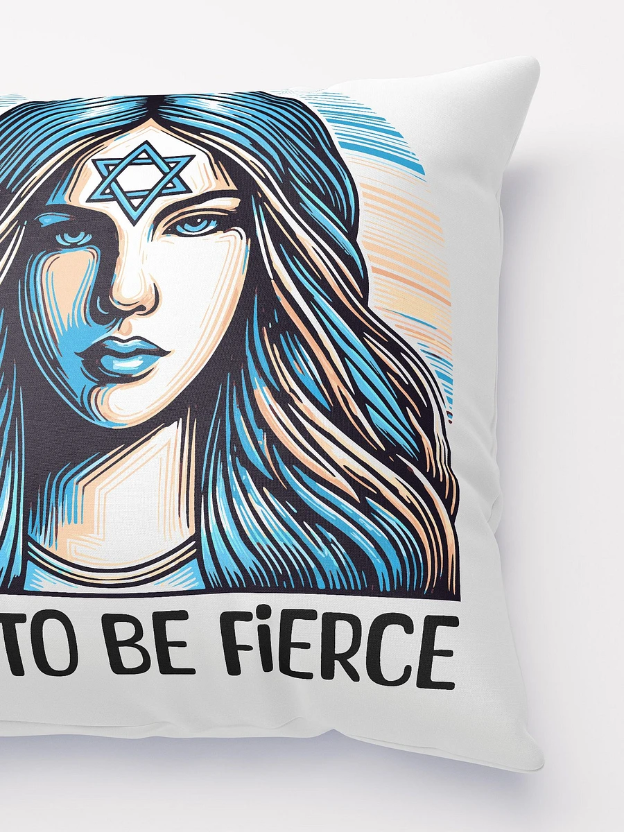 Born to Be Fierce Jewish Woman Pillow product image (3)