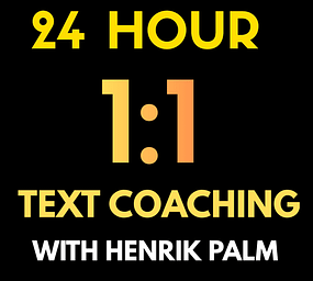 24 hour text coaching with Henrik Palm