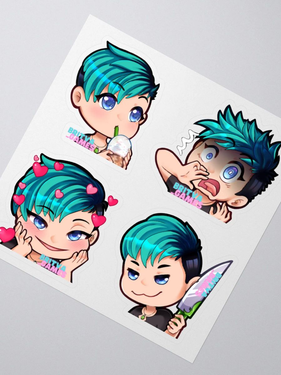 Emote Sticker Sheet 1 (4 stickers) product image (4)