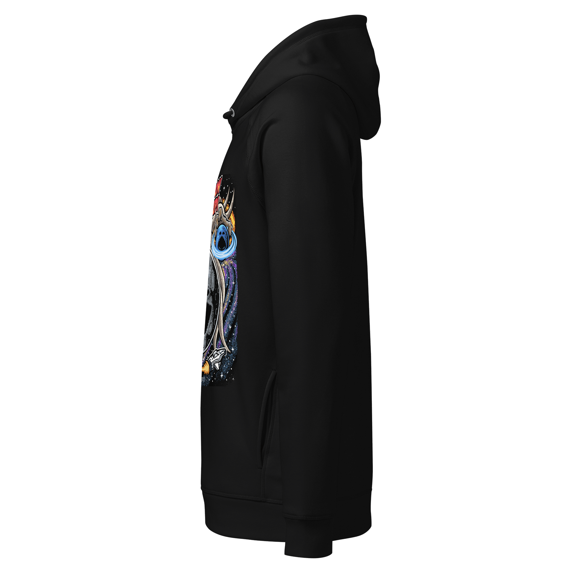 The Moon Woke Up Retro VHS Premium Hoodie product image (6)
