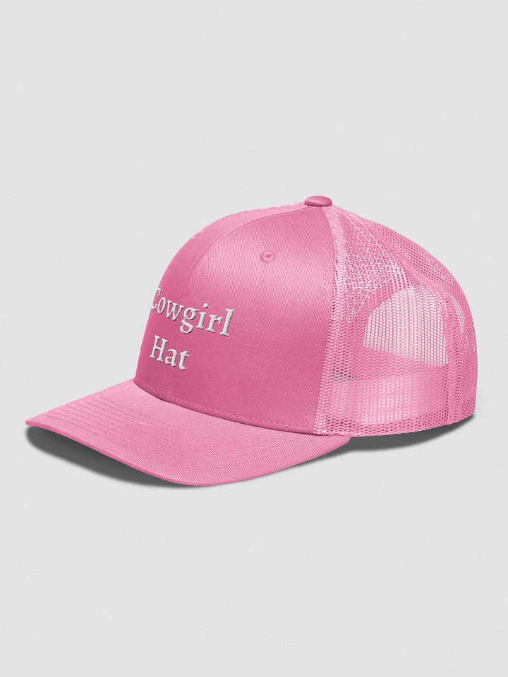 Cowgirl Hat - Embroidered Trucker Hat (Pink) product image (2)