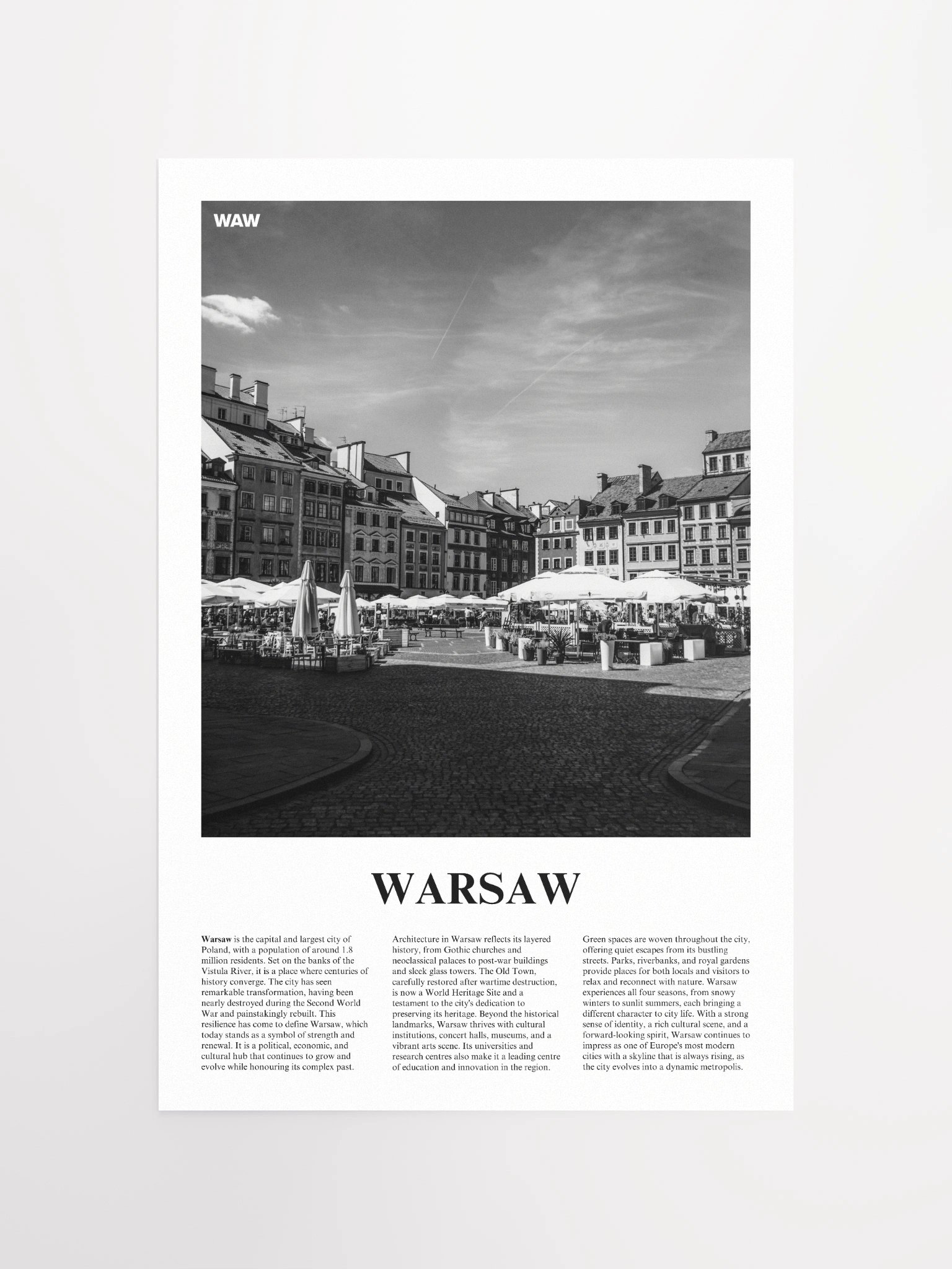 Warsaw 03 Newspaper Poster product image (5)