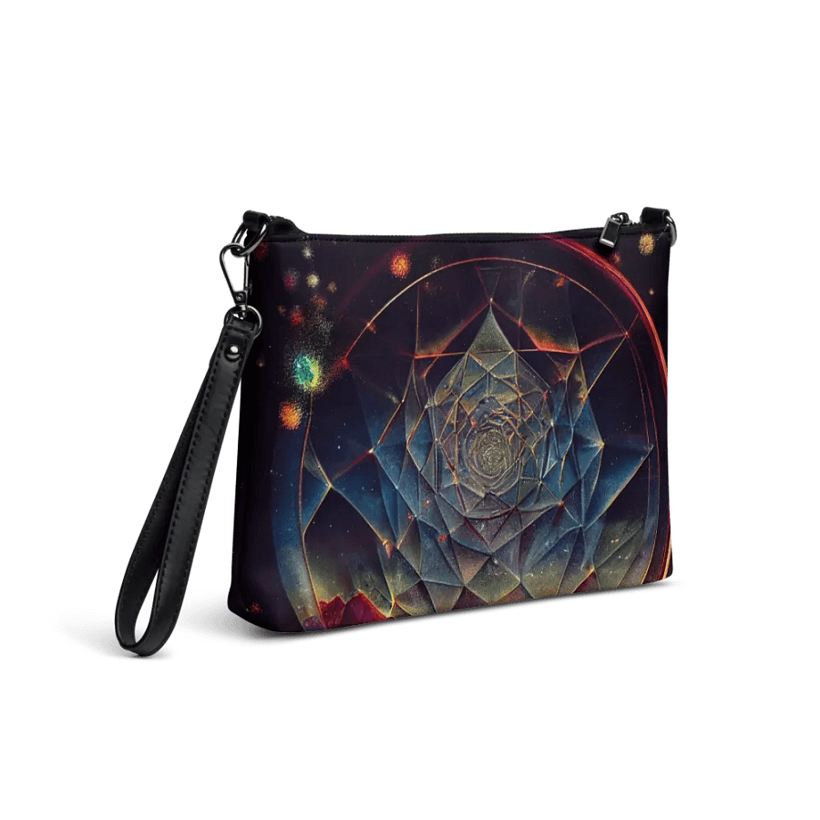 premium faux leather Cosmic Kaleidoscope Crossbody Bag product image (5)
