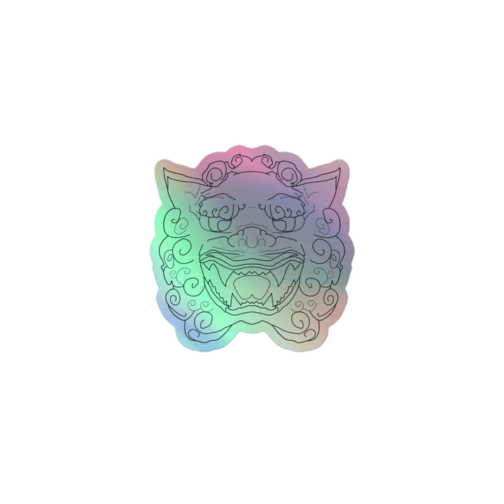 Holographic Foo Dog sticker product image (1)