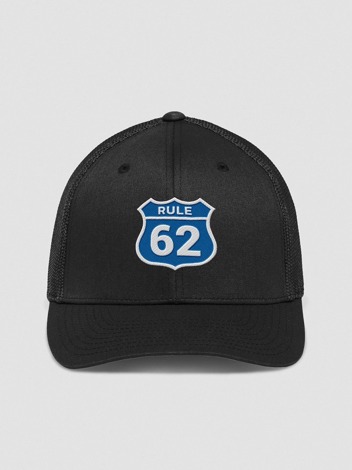 Rule 62 Sobriety & Recovery Trucker Hat | Blue Color Design product image (1)