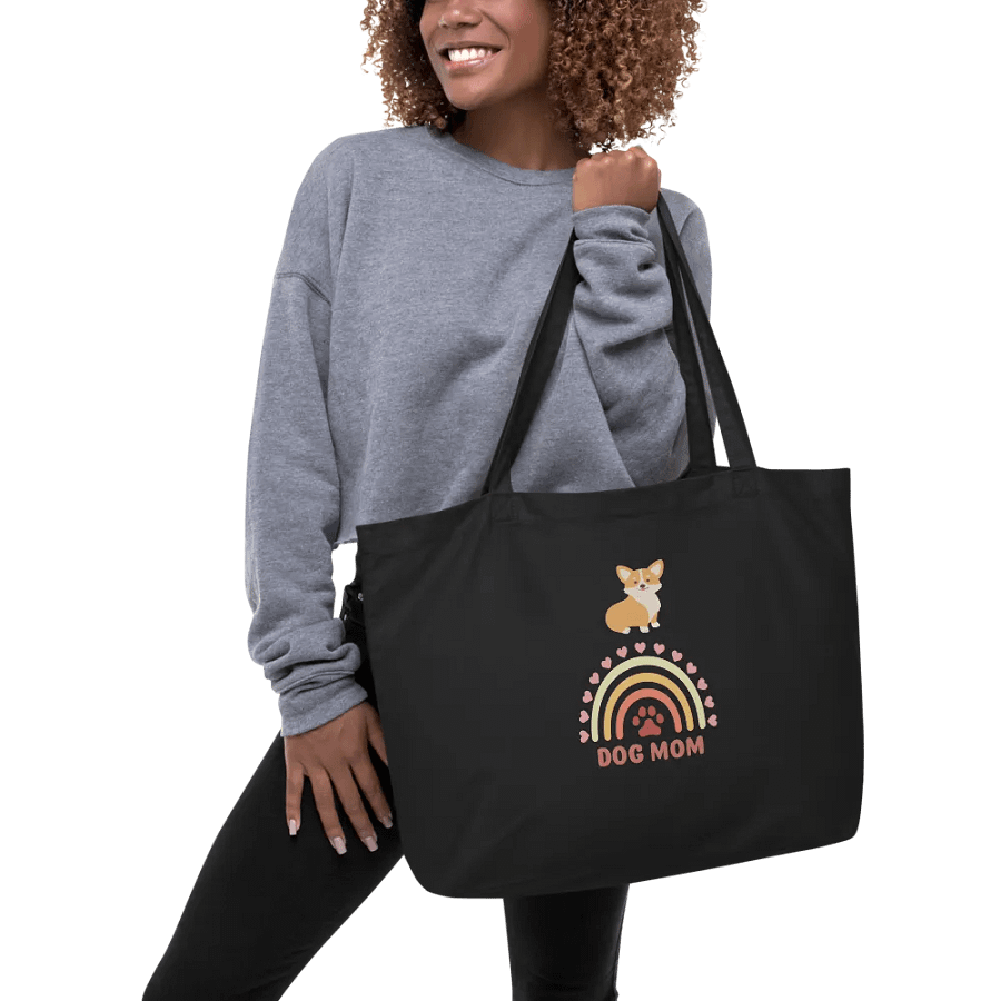 Rainbow Corgi Dog Mom Tote product image (5)