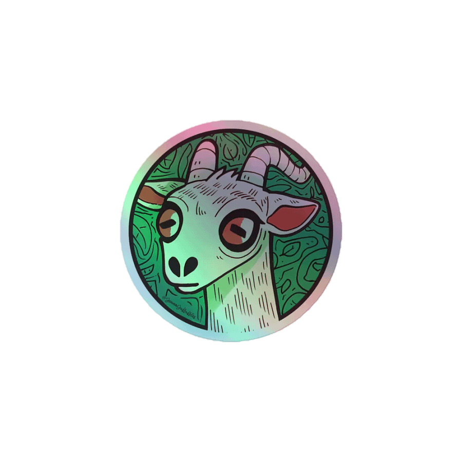 GOAT | 3D Holographic Kiss-Cut Sticker product image (2)