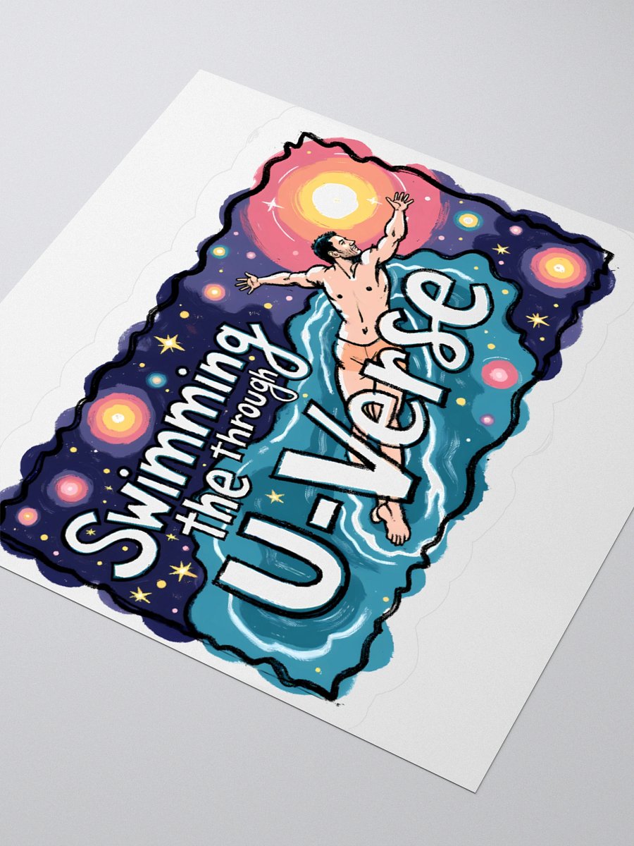 Stellar Journey: Swimming the U-Verse Sticker product image (7)