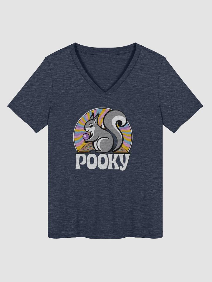 Pooky's Playful Purple Ball V-Neck Tee product image (1)