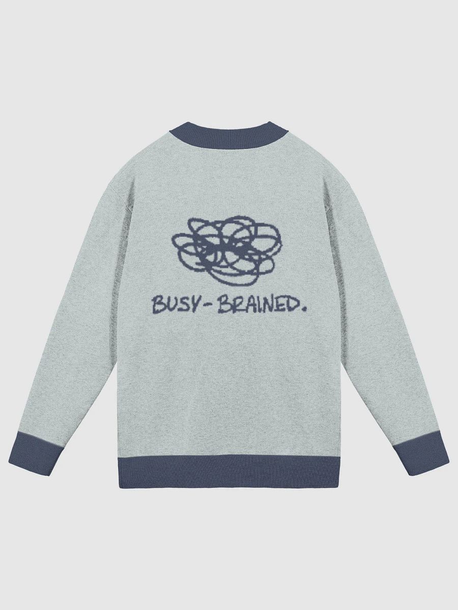 BUSY-BRAINED (lg. design, powder and navy blue) knitwear cardigan product image (8)