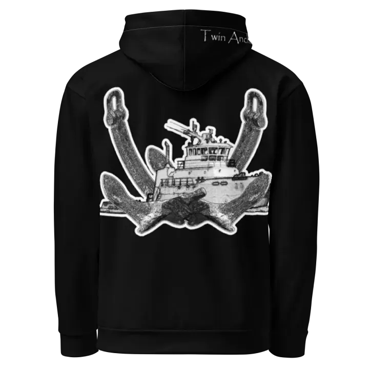 Twin Anchor Titan Black Hoodie product image (1)