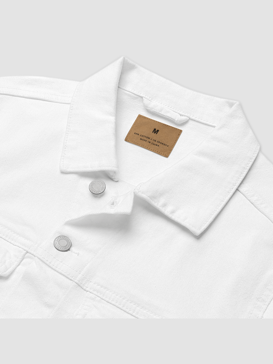 Unisex Denim Jacket - White product image (3)