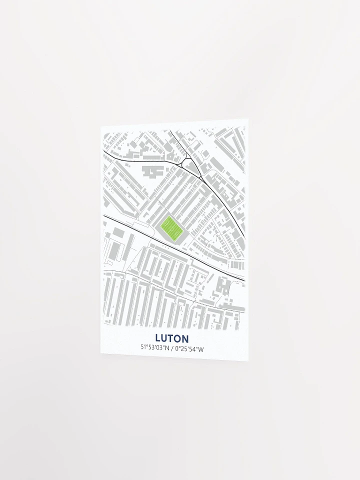 Luton Stadium Map Design Poster product image (2)