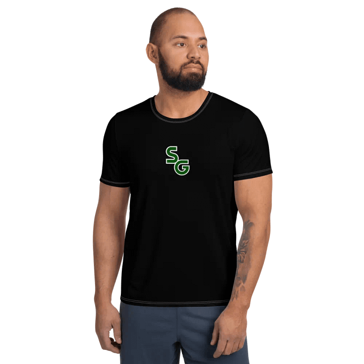 SG Forest Green Logo Black Athletic Tee product image (1)