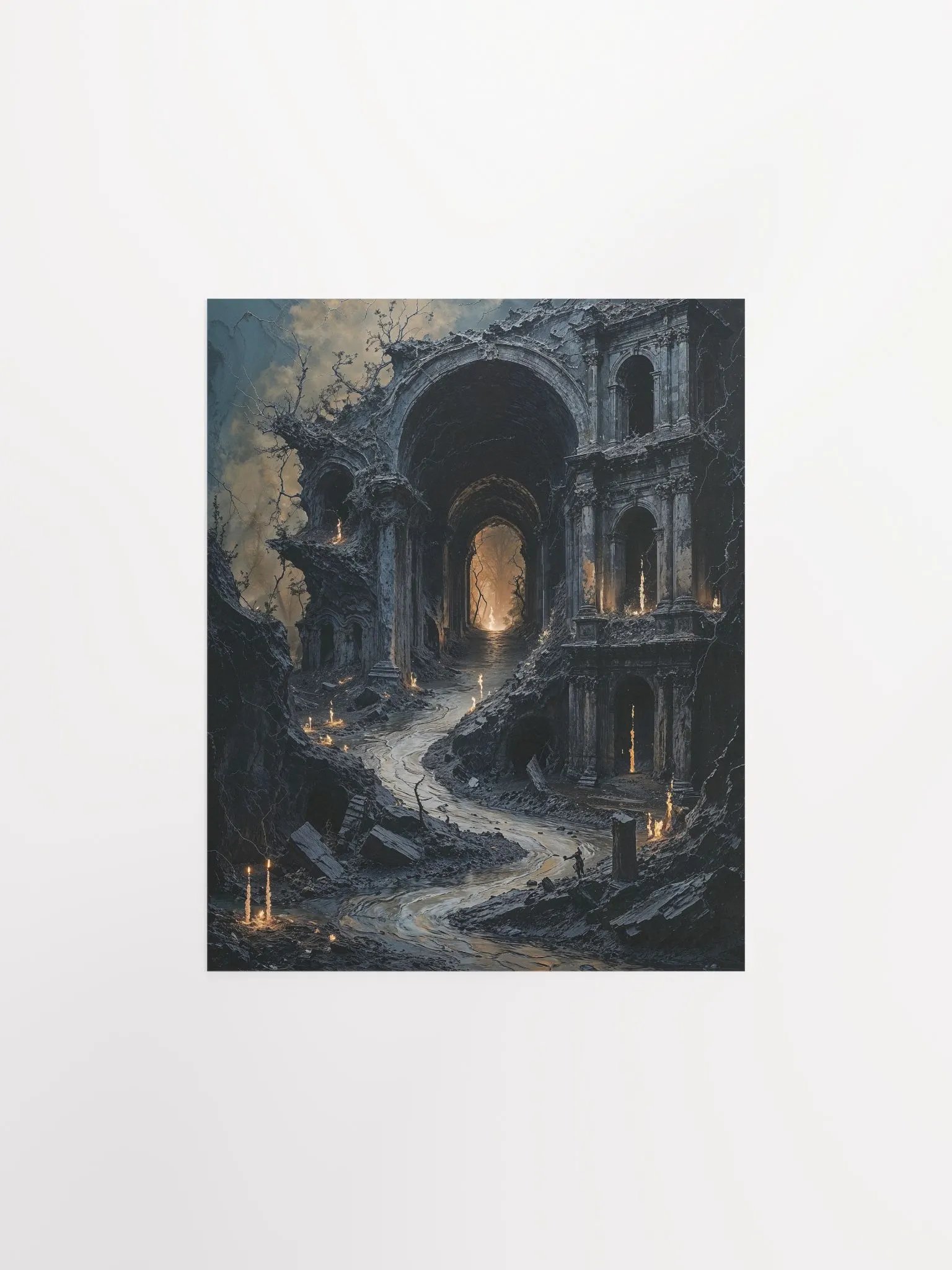 Dark Ruins Matte Poster product image (1)