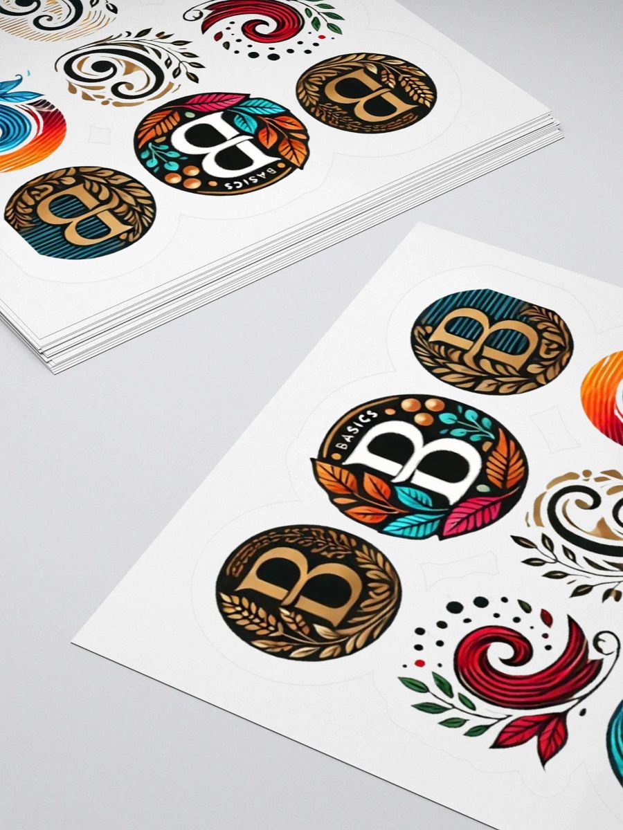 Whimsical Swirls Kiss Cut Stickers Set product image (15)