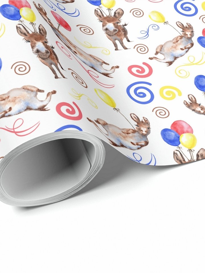 Donkey Birthday Wrapping Paper product image (1)