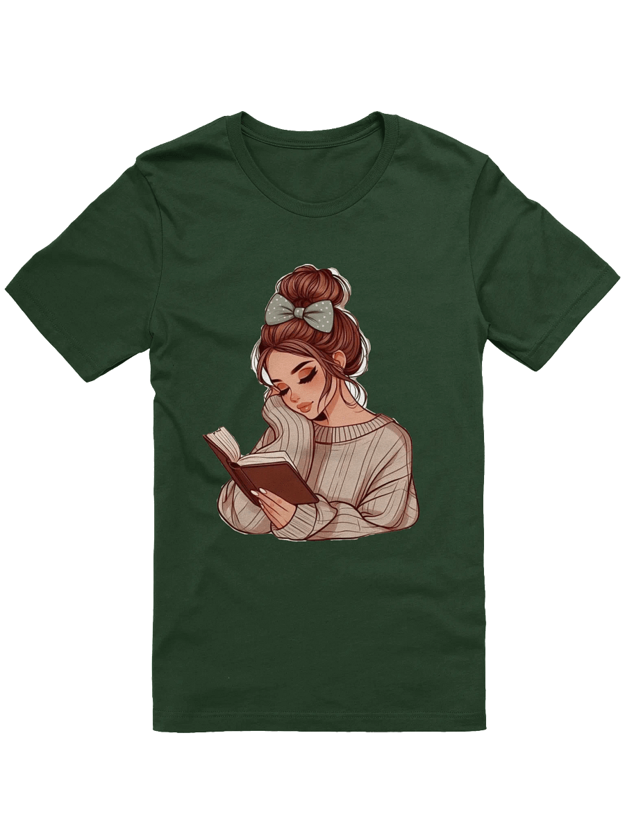 Cozy Bookworm Illustration T-Shirt product image (3)