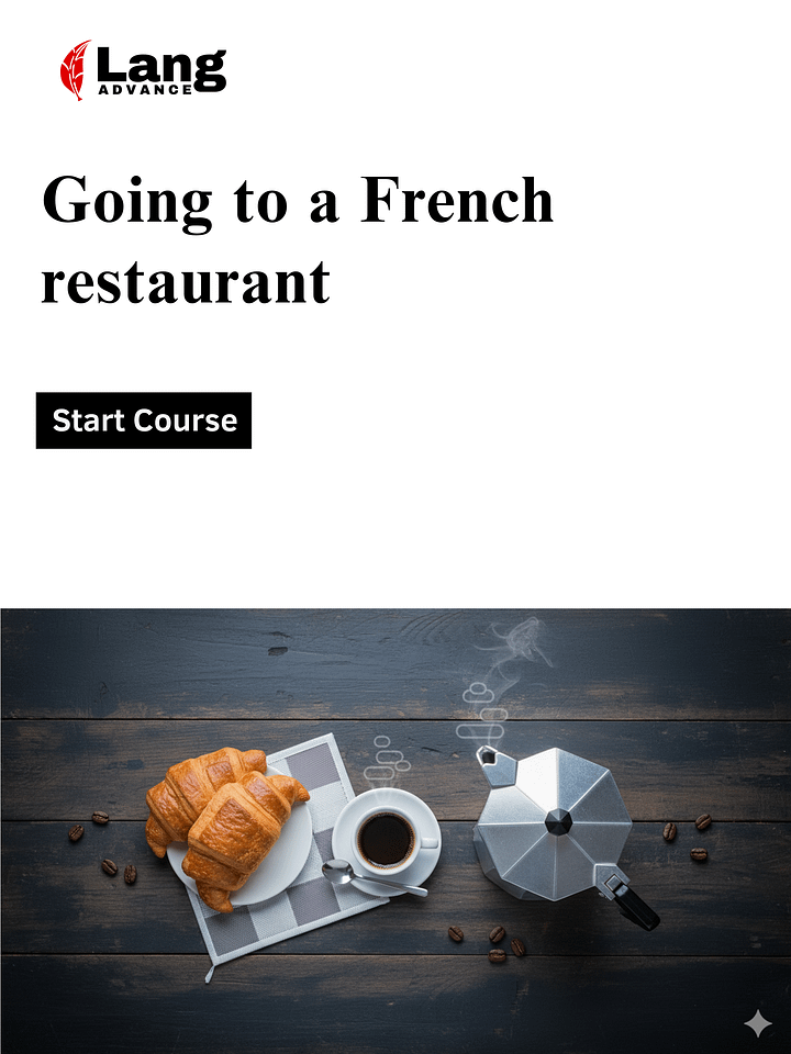 Going to a French restaurant product image (1)