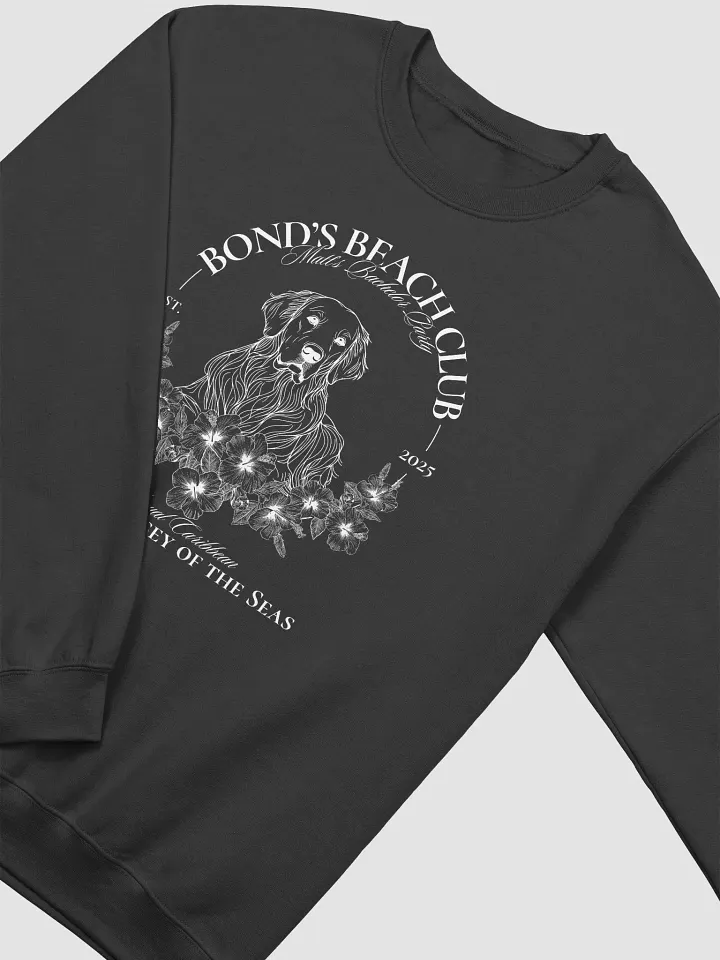 Bond's Beach Club Bachelor Crewneck (Night Mode) product image (6)