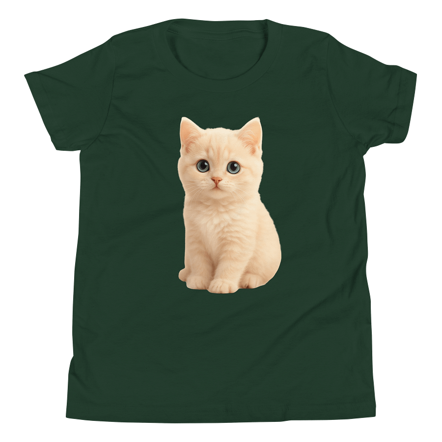 Cute Cat Shirt Green product image (4)