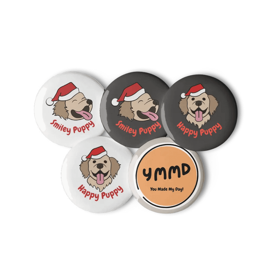 Christmas Puppy Badges product image (6)