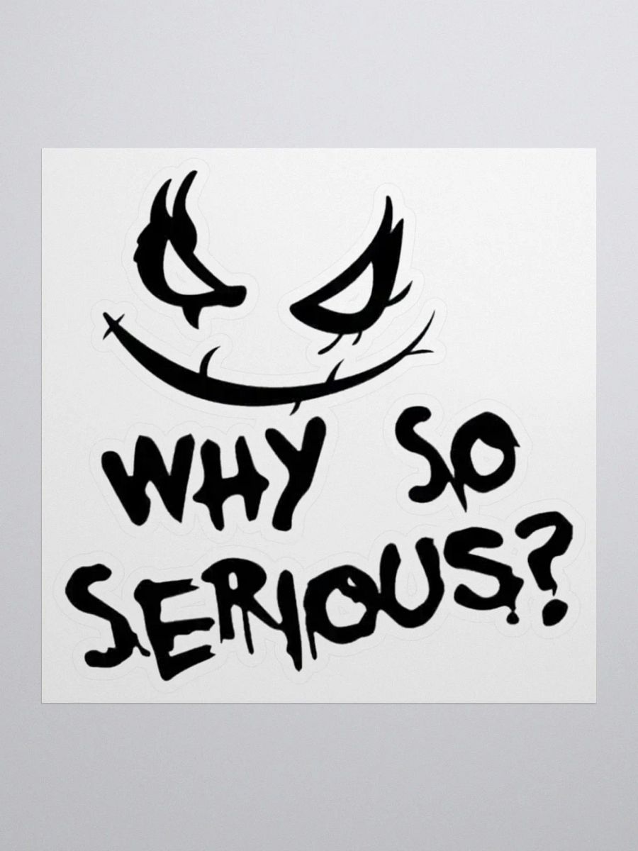 Sticker Why So Serious? product image (1)
