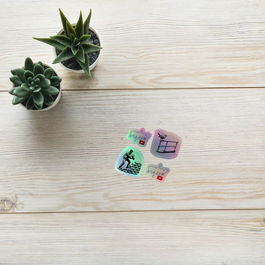Holographic PDN, Railbird, & Sandbagger Vinyl Sticker Set (Indoor Use) product image (10)