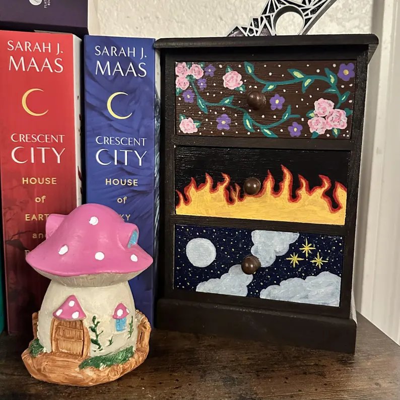 ACOTAR Feyre hand painted dresser product image (2)