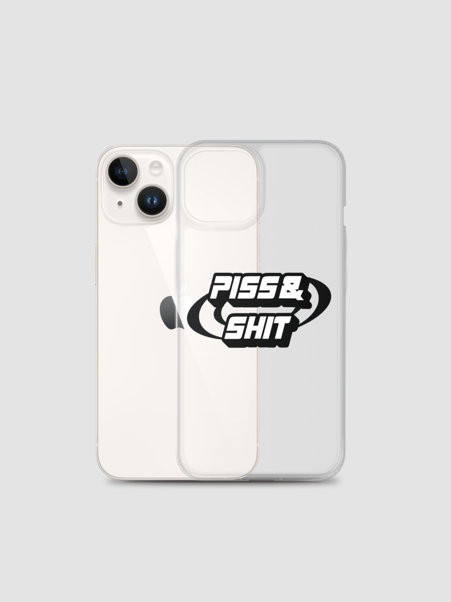 elgrace piss & shit clear phone case product image (2)