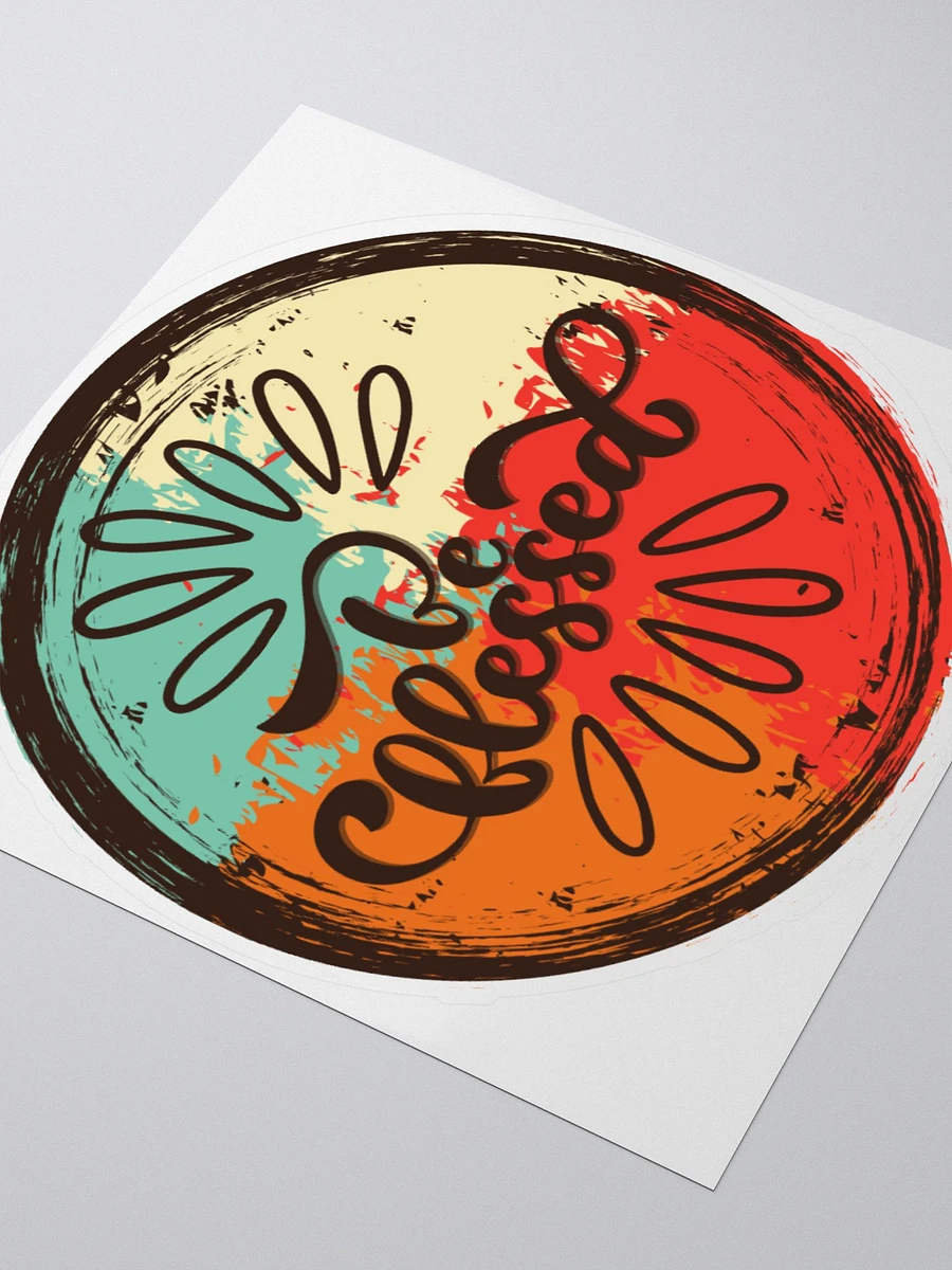 Be Blessed Round Sticker product image (3)