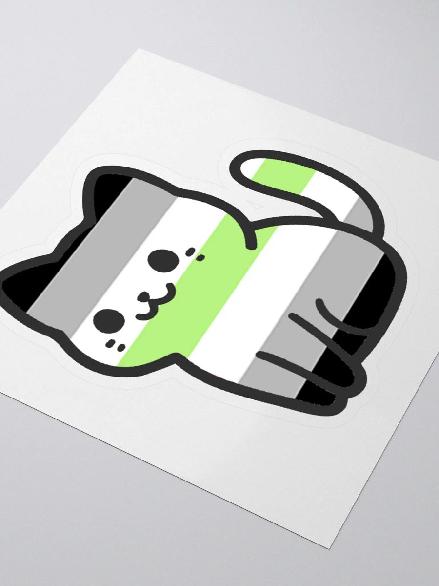 Agender Pride Kitty Sticker product image (3)