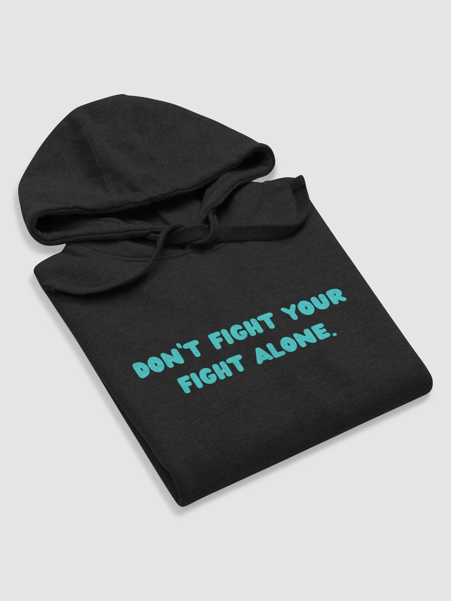 Fight Hoodie (Teal Font) product image (5)