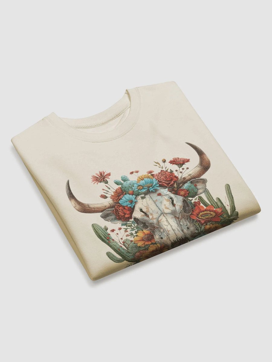 BohoCactus Cow Skull Sweatshirt product image (3)