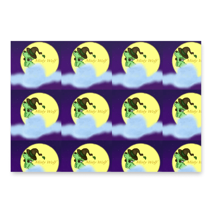 Misty Wolf Wrapping Paper Set product image (2)