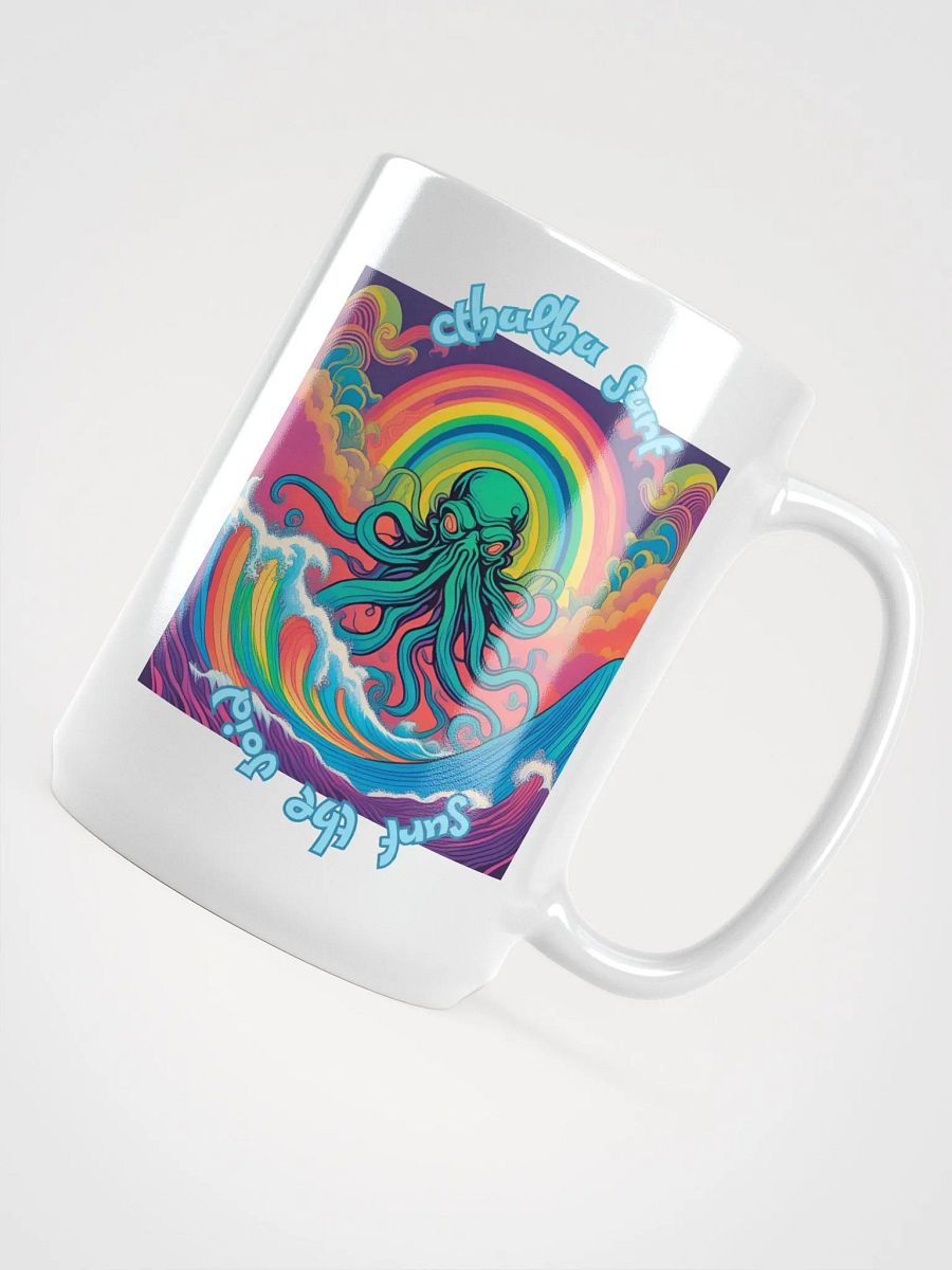 Cthulhu Surf white Coffee Mug 01A product image (4)
