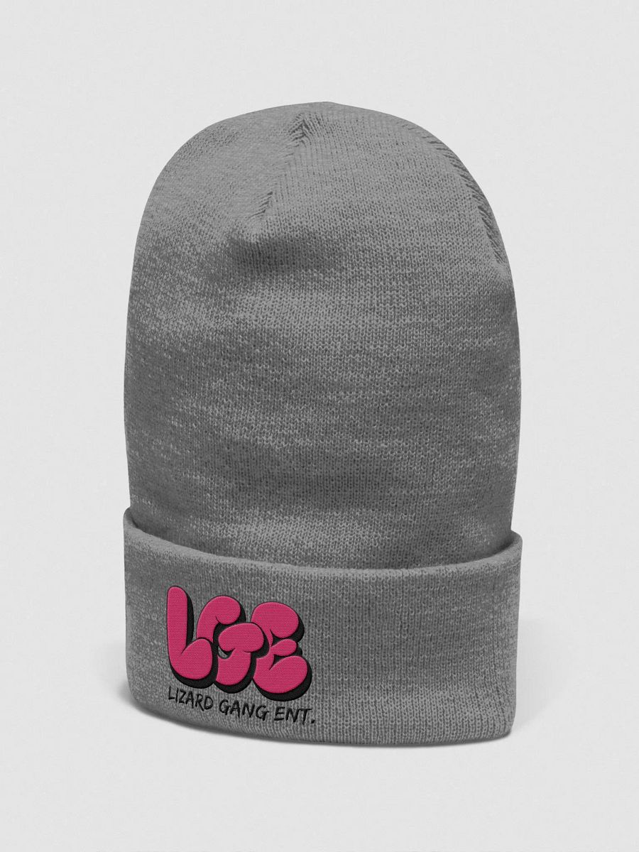 LGE Pink Logo Embroidered Beanie product image (2)