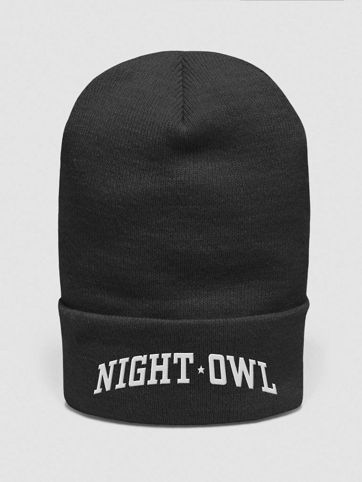 Night Owl (Yupoong Cuffed Beanie) product image (5)