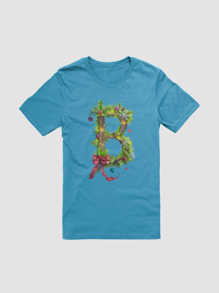 Festive Holiday 'B' Letter T-Shirt product image (2)