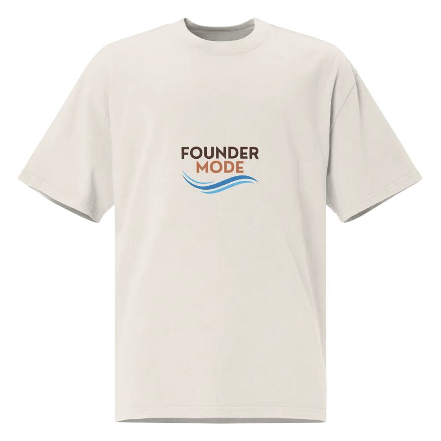 Founder Mode Oversized Faded T-Shirt product image (1)