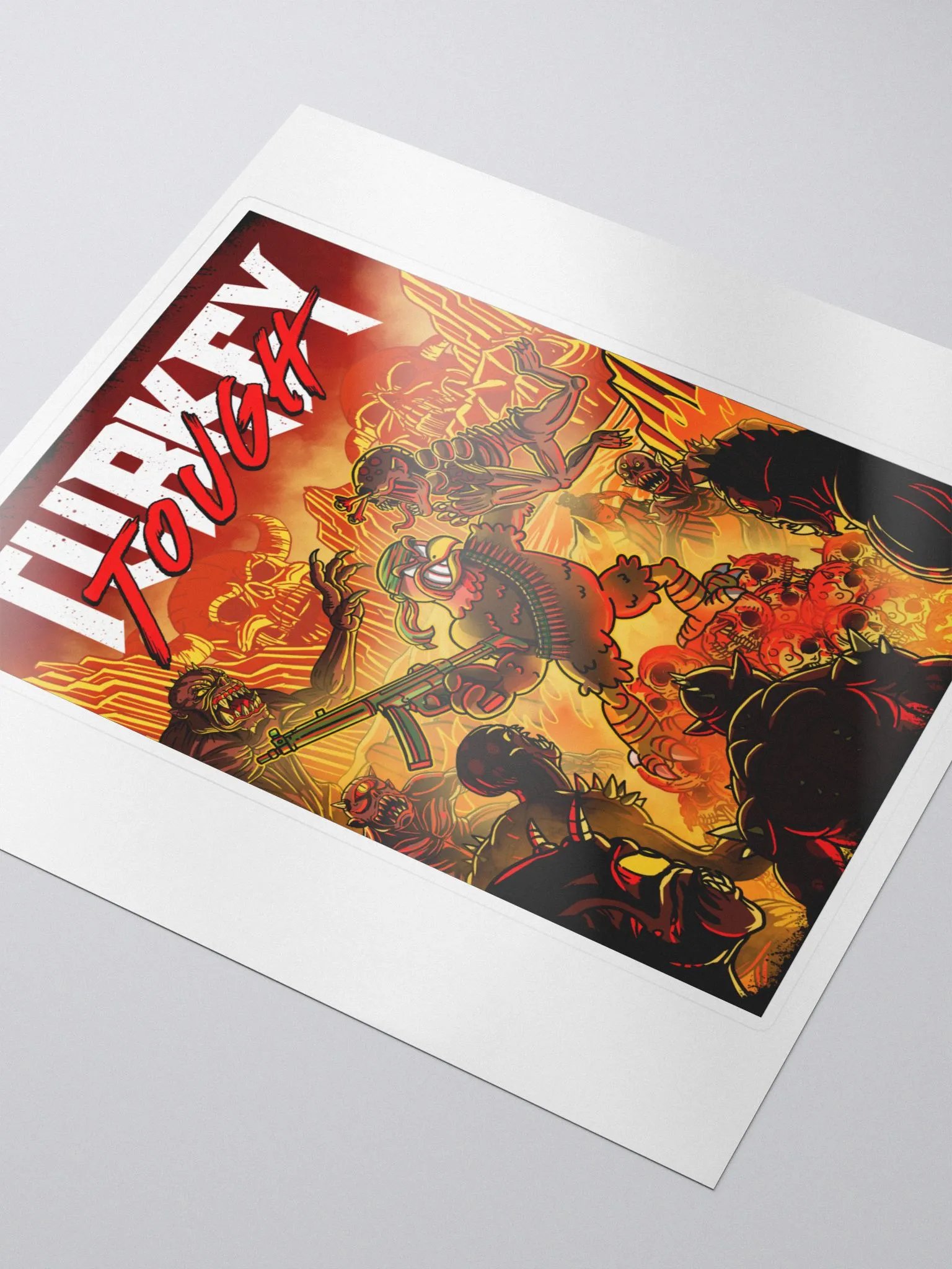 TurkeyFace Tough Sticker product image (3)