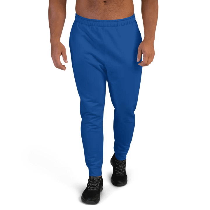 Plain Navy-Blue Light Summer Recycled Polyester Premium Men's Joggers by Treasure Pie product image (1)