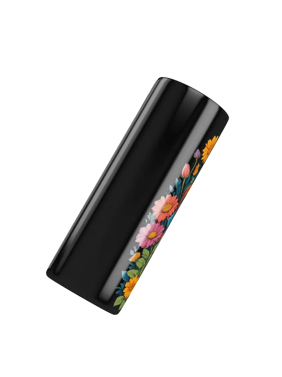 Bloomcore Flower Girl 20 oz Skinny Stainless Steel Tumbler - Black - v1 product image (4)